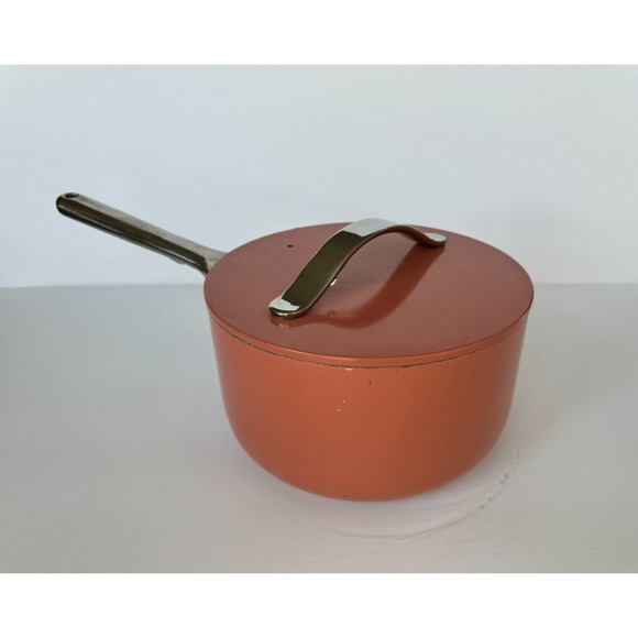 CARAWAY 3qt Sauce Pan Ceramic Nonstick Non-toxic Cookware Pericotta with Lid - Picture 4 of 11